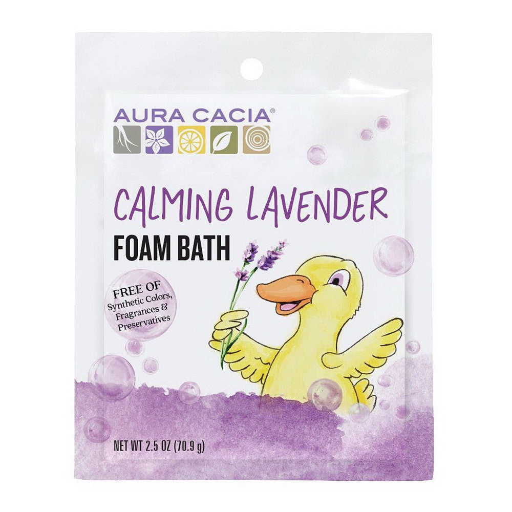 Aura Cacia Calming Lavender Foam Bath For Kids, 2.5 Oz
